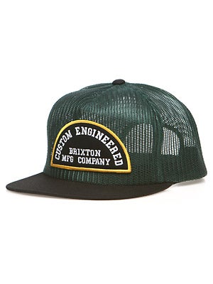 Brixton Saxon Mesh Hat Green/Black Adj.
