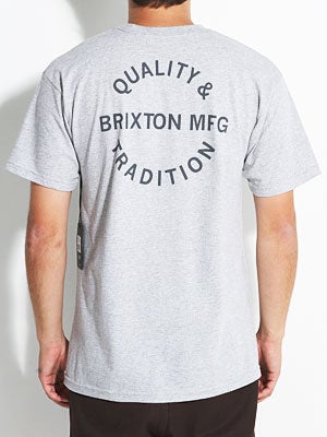Brixton Tradition Tee Heather Grey XL
