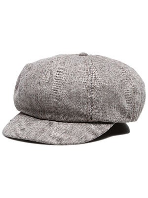 Brixton Tig Hat Brown/White Herringbone SM
