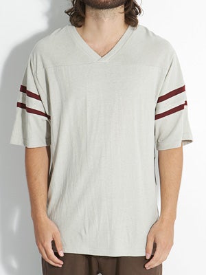 Brixton Turner Knit Shirt Cream/Burgandy XL