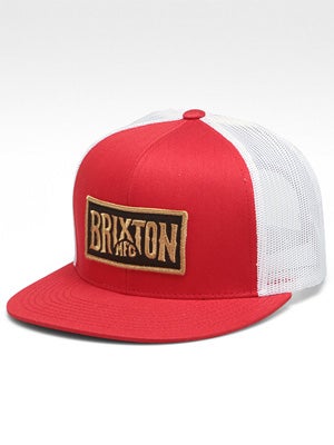 Brixton Wheeler II Mesh Hat Red/White Adj.