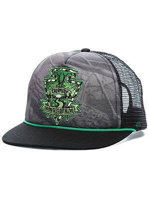 Creature Camp Trucker Mesh Hat Black Adj.
