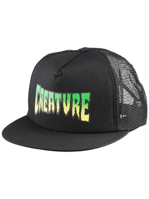 Creature Logo Mesh Hat Black Adj.