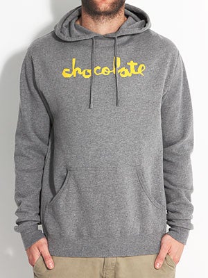 Chocolate Neon Chunk Hoodie Heather Grey LG