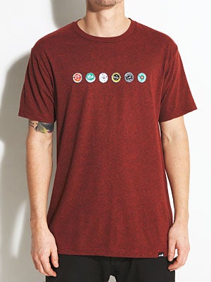 Cliche Caps Tee Brick Black Heather LG