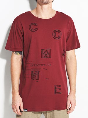 Comune Descent Tee Oxblood SM