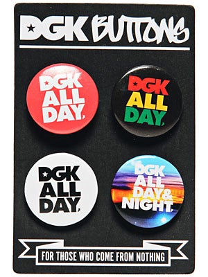DGK Button 4-Pack  All Day