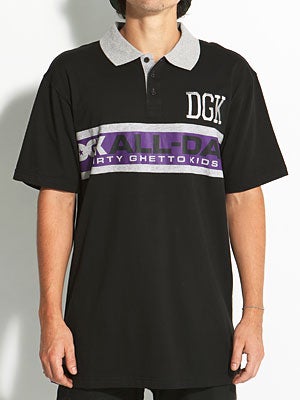 DGK All Day Sport Polo Black SM