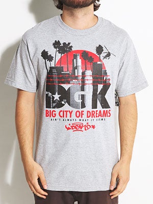 DGK Big City of Dreams Tee Athletic Heather MD
