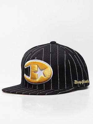 DGK Champs Pinstripe Snapback Hat Black Adj.