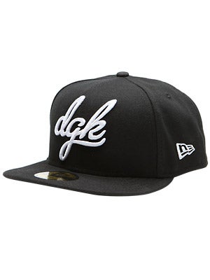 DGK Cursive New Era Hat Black 7 1/8