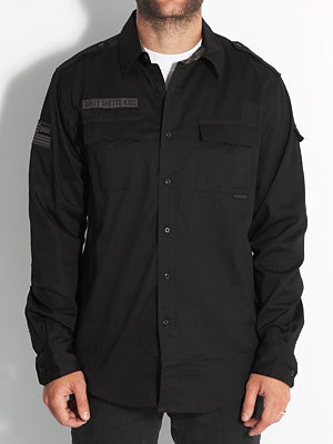 DGK First Division Woven Shirt Black XL