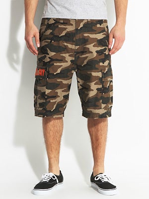 DGK Fat Tip Cargo Shorts Army Camo 28
