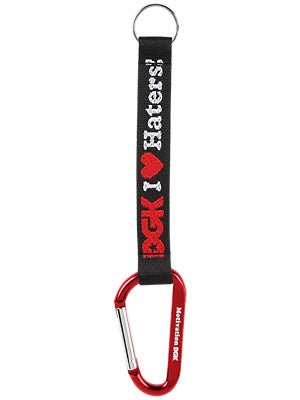DGK Haters Carabiner Keychain  Black