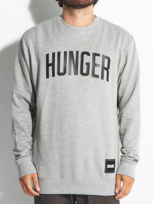 DGK Hunger Crew Fleece Athletic Heather XXL