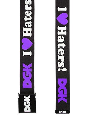 DGK Haters Scout Belt Black/Purple Adjustable