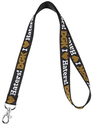 DGK Haters Lanyard  Black/Gold