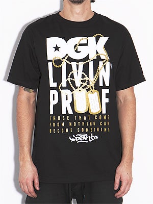 DGK Livin' Proof Tee Black SM