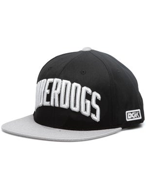 DGK Underdogs Snapback Hat Black/Grey Adj.