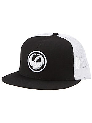 Dragon Icon Trucker Hat Black/White Adj.