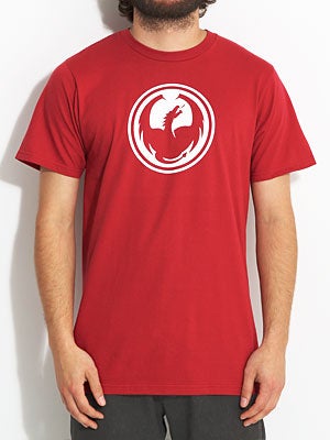 Dragon Icon Tee Dark Red LG