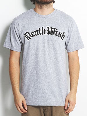 Deathwish Gangster Deathwish Tee Athletic Hthr SM