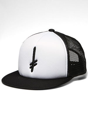 Deathwish Gang Logo Foam Hat Black/White Adj.