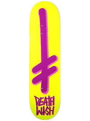 Deathwish Gang Logo Yellow/Purple Deck 8.3875 x 32.5