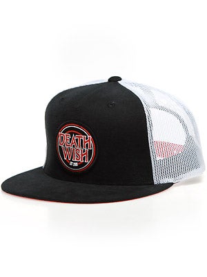 Deathwish Let's Ride Mesh Hat Black/Red Adjust