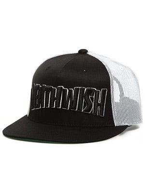 Deathwish Thrash Death Hat Black/White Adj.