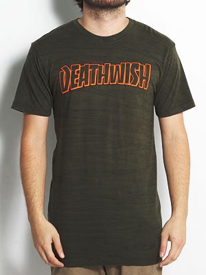 Deathwish Thrash Death Tee Army Brush Wash SM
