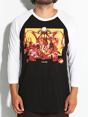 Vinyl Dreams Baseball Tee Black/White SM