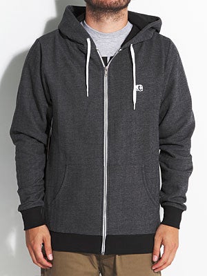 Panda Patch Herringbone Hoodzip Black XL
