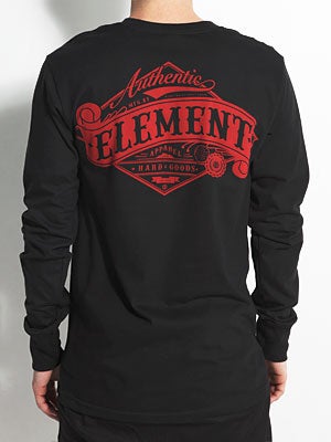 Element Academy Longsleeve Tee Black SM