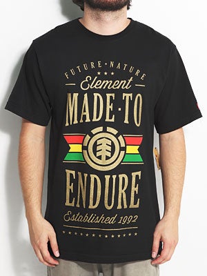 Element Authentic Tee Black SM