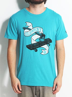 Element Axed Out Tee Lagoon SM