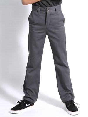 Element Kids 50-50 Chino Pants Charcoal 22