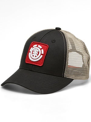 Element Bay 6 Mesh Hat Black Adjustable