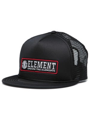 Element Boulder Mesh Hat Black Adj.
