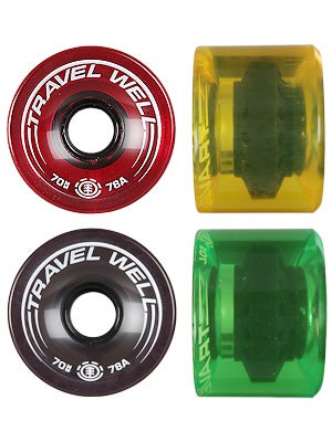 Element Boardwalk Spinner Rasta 78a Wheels
