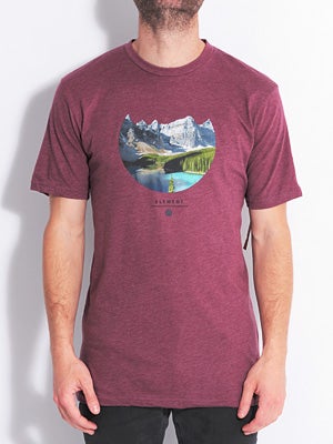 Element Circle Premium Tee Merlot SM