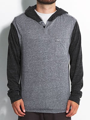 Element Dawson Hooded Knit Shirt Heather Grey MD