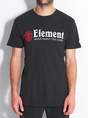 Element Horizontal Vintage Dyed Tee Black SM