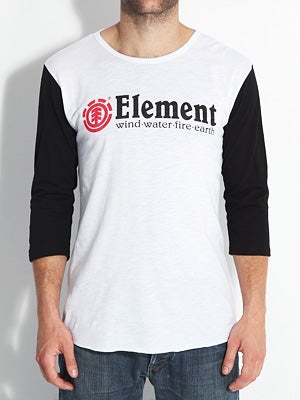 Element Horizontal 3/4 Sleeve Shirt Black LG