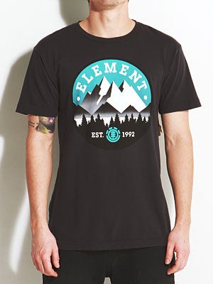 Element Mountain Deco Tee Black SM