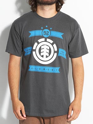 Element Monogram Tee Charcoal XL