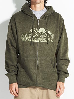 Element Mountain Tops Hoodzip Army SM