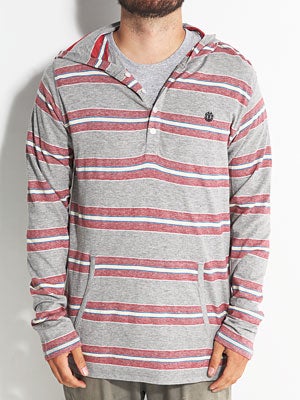 Element Newell Hooded Henley Grey SM