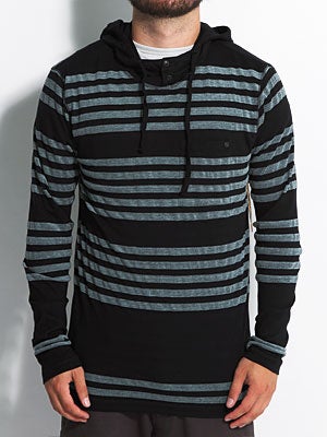 Element Pearson Hooded Henley Black XL