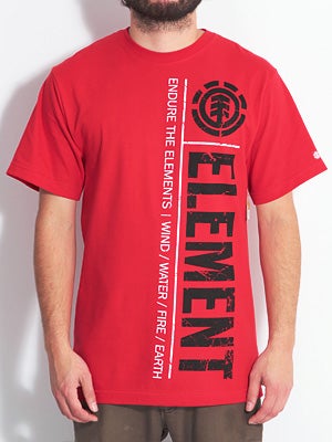 Element Rivers Tee Red SM